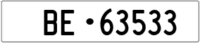 Trailer License Plate